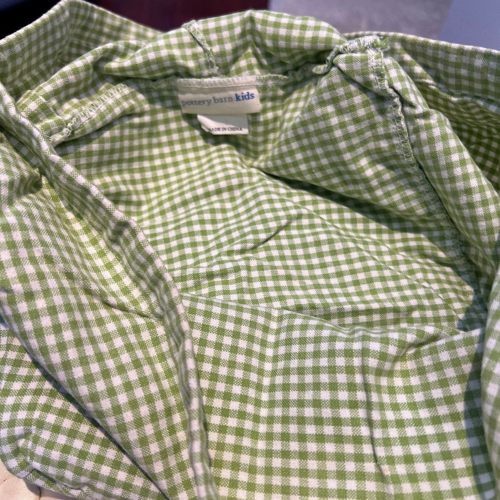 Pottery Barn kids decorative basket liners